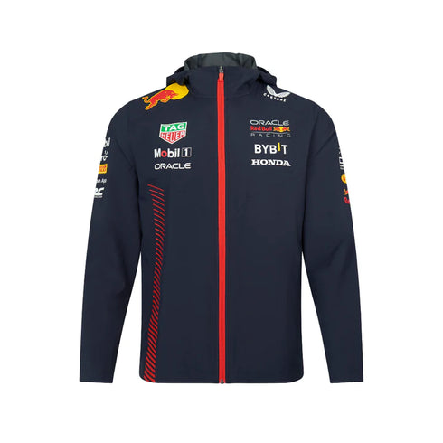 Red Bull Racing Racing Team Rain Jacket- Navy 2023